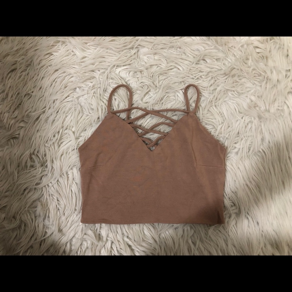 Crop Top With Lace Detailing
